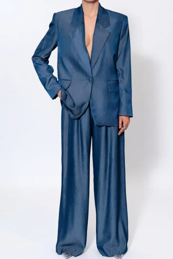 AGGI Spodnie Ophelie Navy Denim^ Spodnie | Garnitury