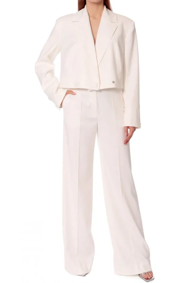 AGGI Spodnie Suzie Aesthetic White^ Spodnie | Garnitury
