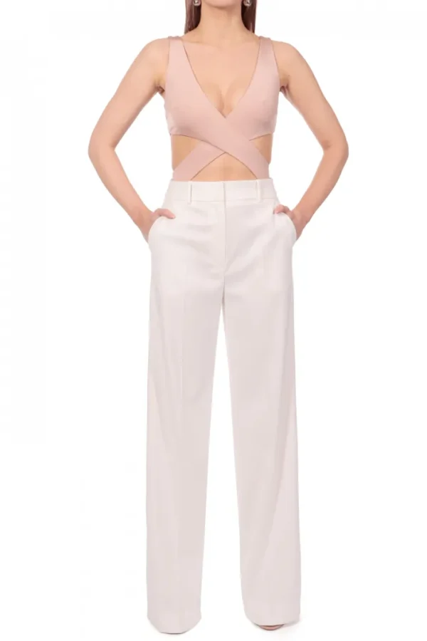 AGGI Spodnie Suzie Aesthetic White^ Spodnie | Garnitury