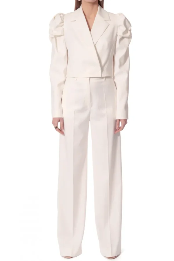 AGGI Spodnie Suzie Aesthetic White^ Spodnie | Garnitury