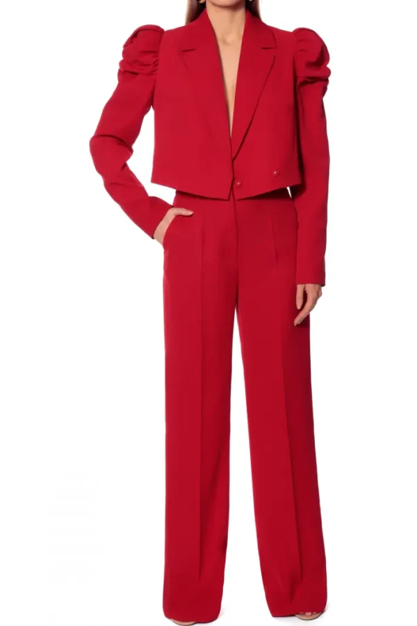 AGGI Spodnie Suzie Ribbon Red^ Spodnie | Garnitury