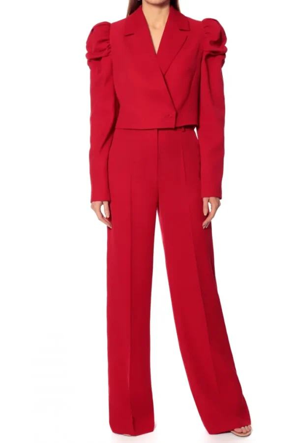 AGGI Spodnie Suzie Ribbon Red^ Spodnie | Garnitury