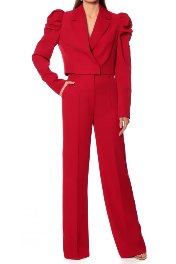 AGGI Spodnie Suzie Ribbon Red^ Spodnie | Garnitury