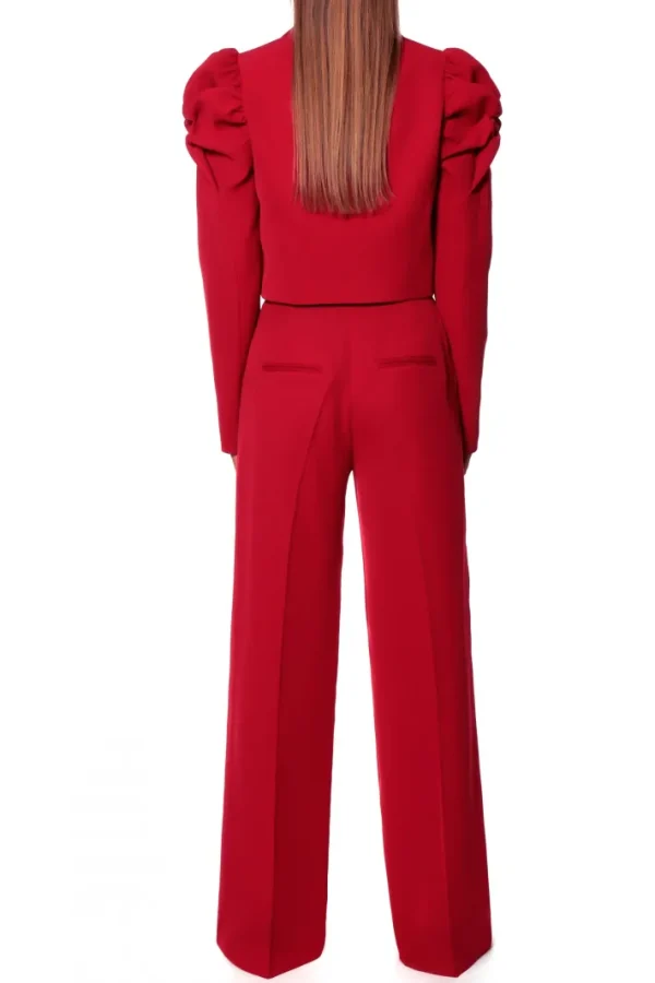 AGGI Spodnie Suzie Ribbon Red^ Spodnie | Garnitury
