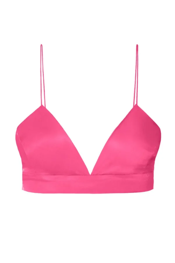 AGGI Stanik Asha Satin Barbie Pink^ Garnitury | Bluzki & Topy & Gorsety
