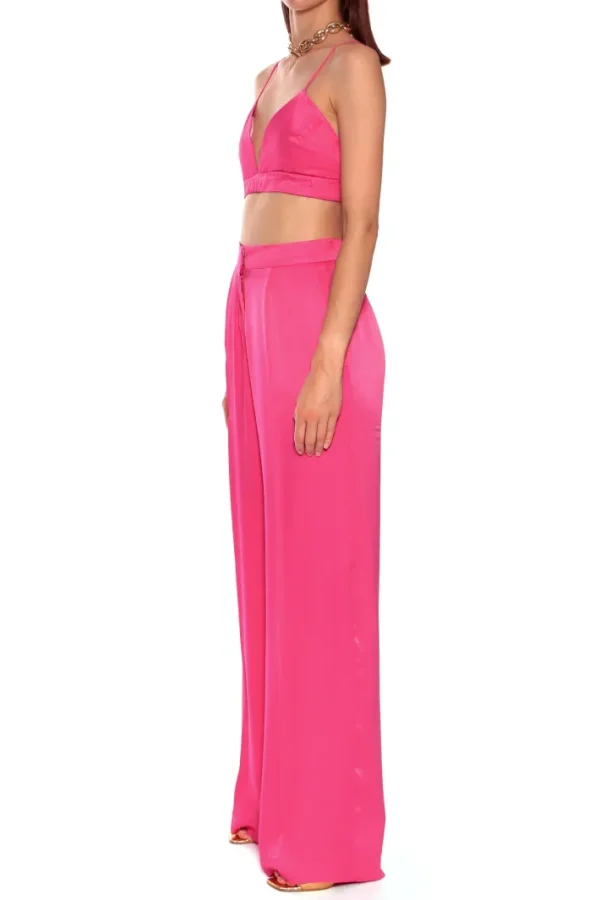 AGGI Stanik Asha Satin Barbie Pink^ Garnitury | Bluzki & Topy & Gorsety
