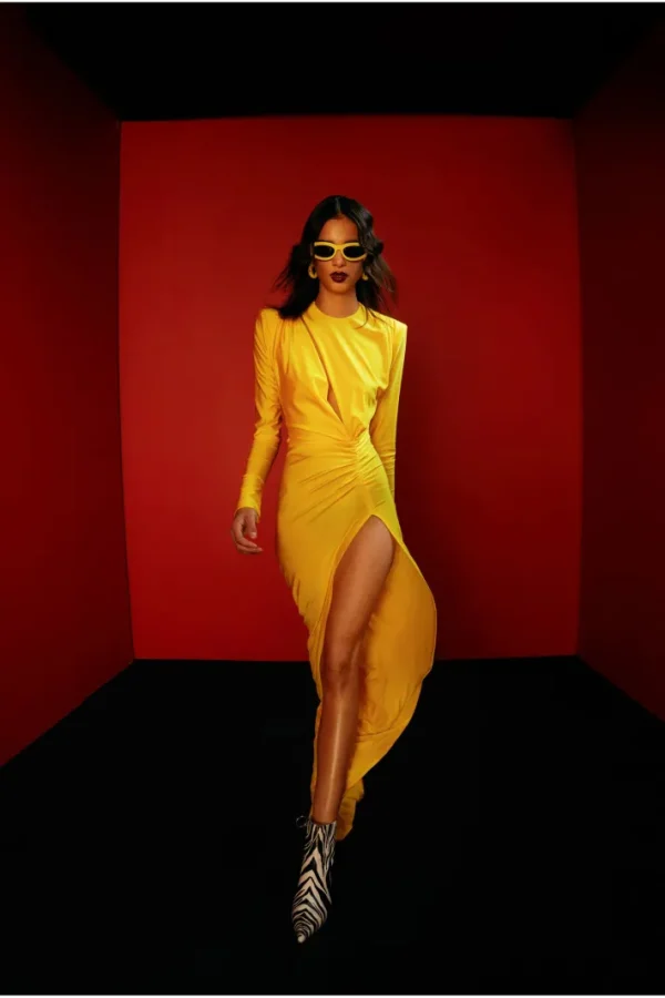 AGGI Sukienka Adriana Super Yellow^ Sukienki