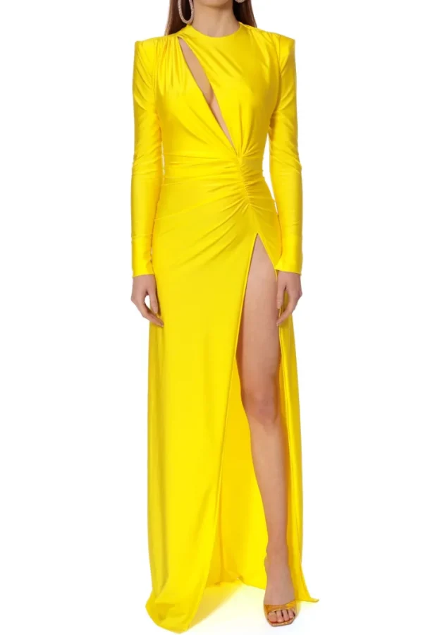 AGGI Sukienka Adriana Super Yellow^ Sukienki