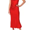 AGGI Sukienka Aurelia Satin Red^ Sukienki | Love, Love