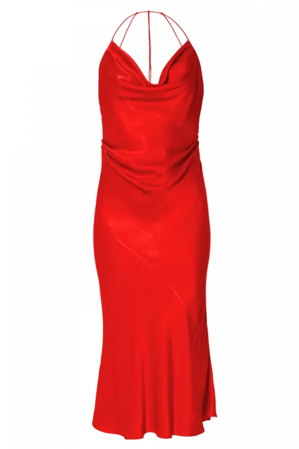 AGGI Sukienka Aurelia Satin Red^ Sukienki | Love, Love