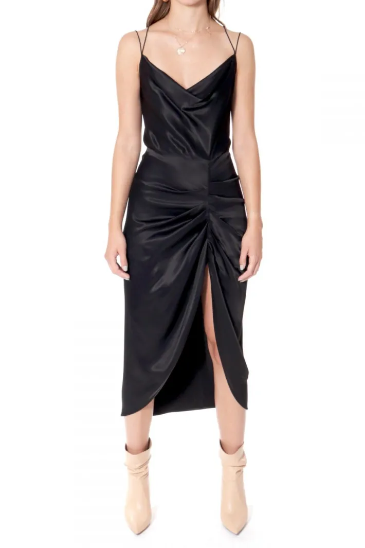 sukienka_ava_glossy_black_0.webp AGGI Sukienka Ava Glossy Black^ Sukienki