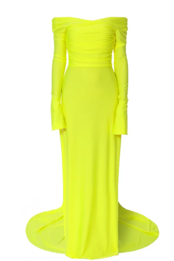 AGGI Sukienka Cameron Laser Yellow^ Sukienki
