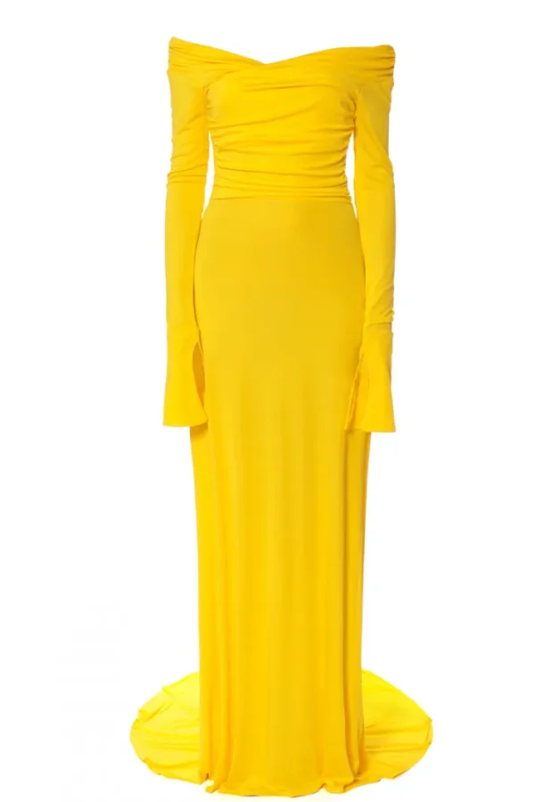 AGGI Sukienka Cameron Super Yellow^ Sukienki