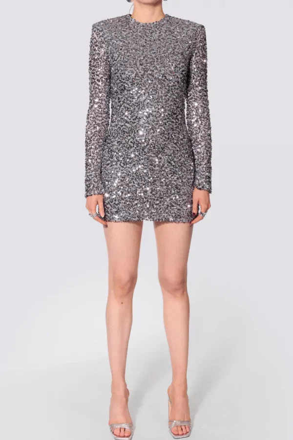 AGGI Sukienka Jackie Grey Sparkle^ Sukienki