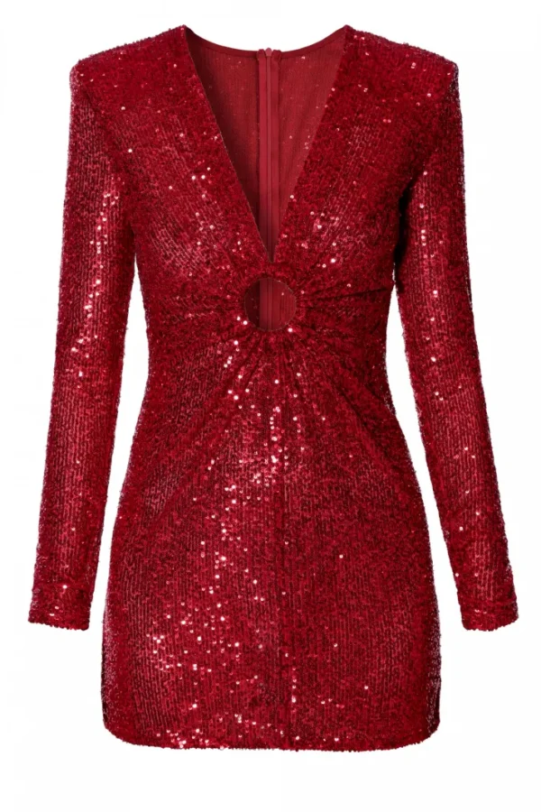 AGGI Sukienka Julia Red Sparkle^ Love, Love | Sukienki