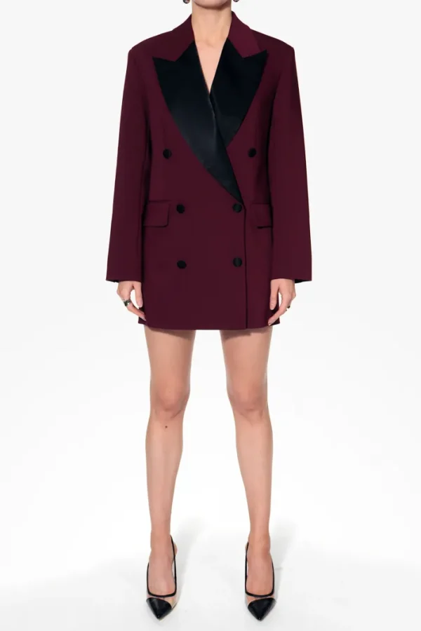 AGGI Sukienka Marynarka Morgana Burgundy and Black^ Marynarki | Sukienki