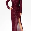 AGGI Sukienka Scarlet Burgundy Sparkle^ Sukienki | Love, Love