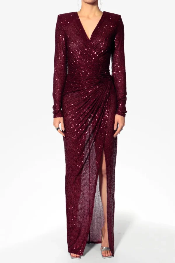 AGGI Sukienka Scarlet Burgundy Sparkle^ Sukienki | Love, Love