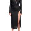 AGGI Suknia Adriana midi Power Black^ Sukienki
