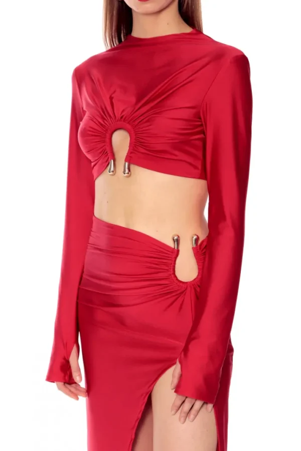 AGGI Top Ida Shy Cherry^ Bluzki & Topy & Gorsety