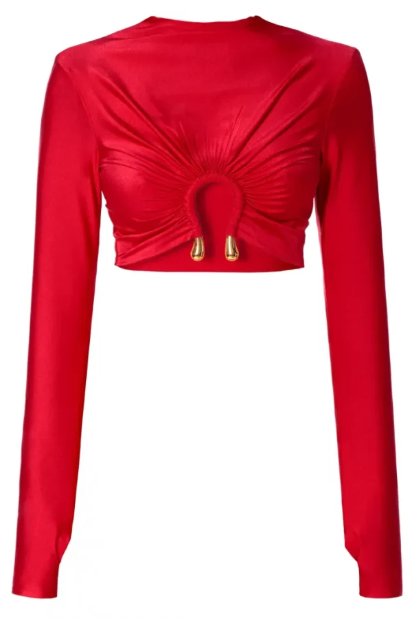 AGGI Top Ida Shy Cherry^ Bluzki & Topy & Gorsety