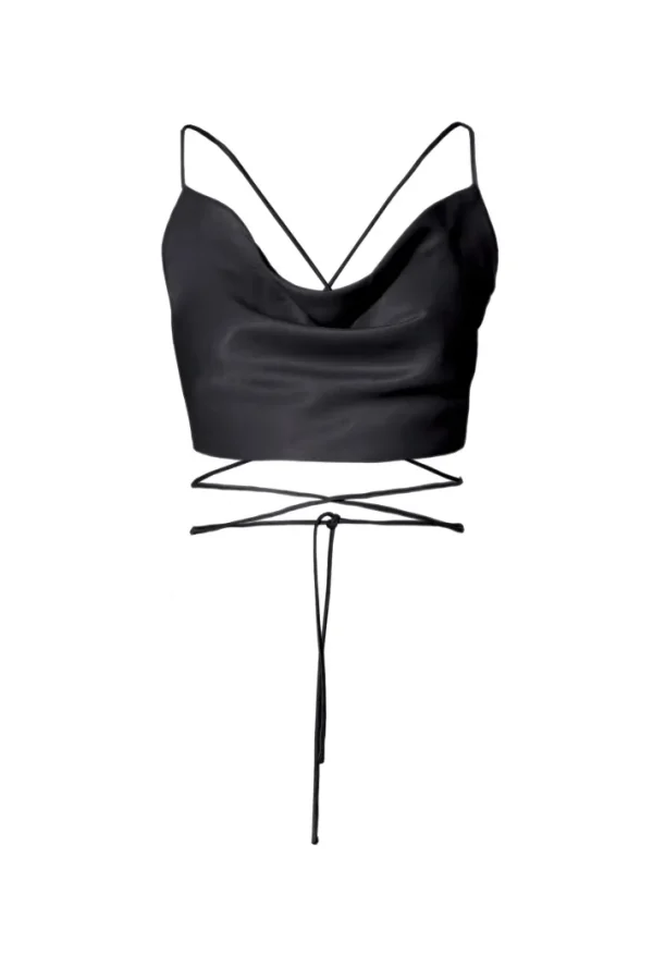 AGGI Top Lucia Glossy Black^ Bluzki & Topy & Gorsety