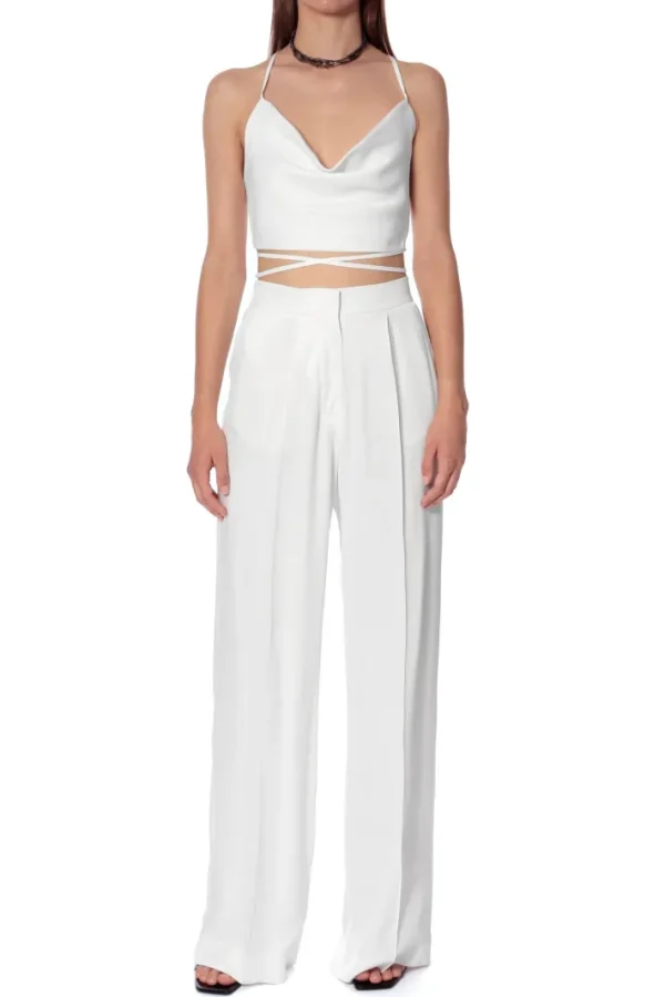 AGGI Top Lucia Satin Bright White^ Bluzki & Topy & Gorsety