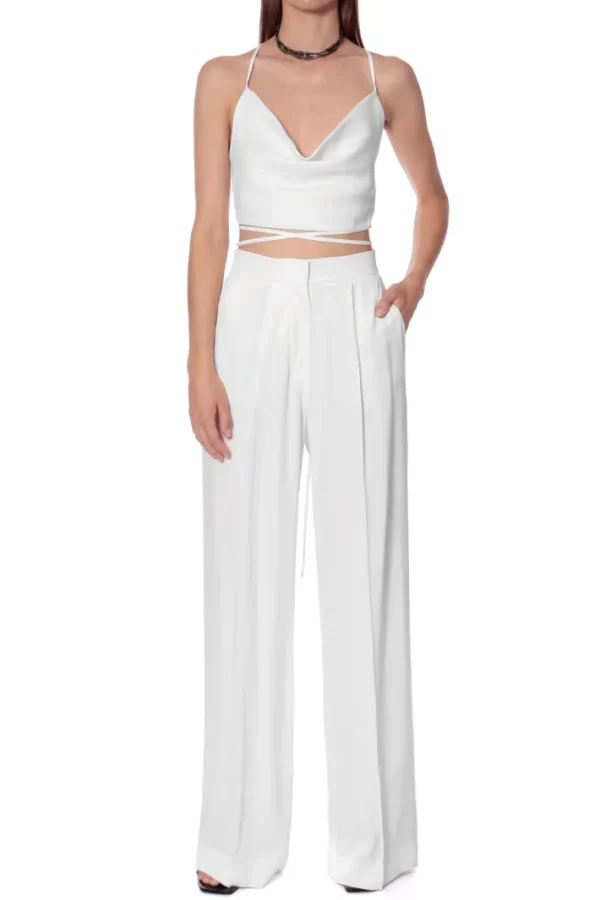 AGGI Top Lucia Satin Bright White^ Bluzki & Topy & Gorsety